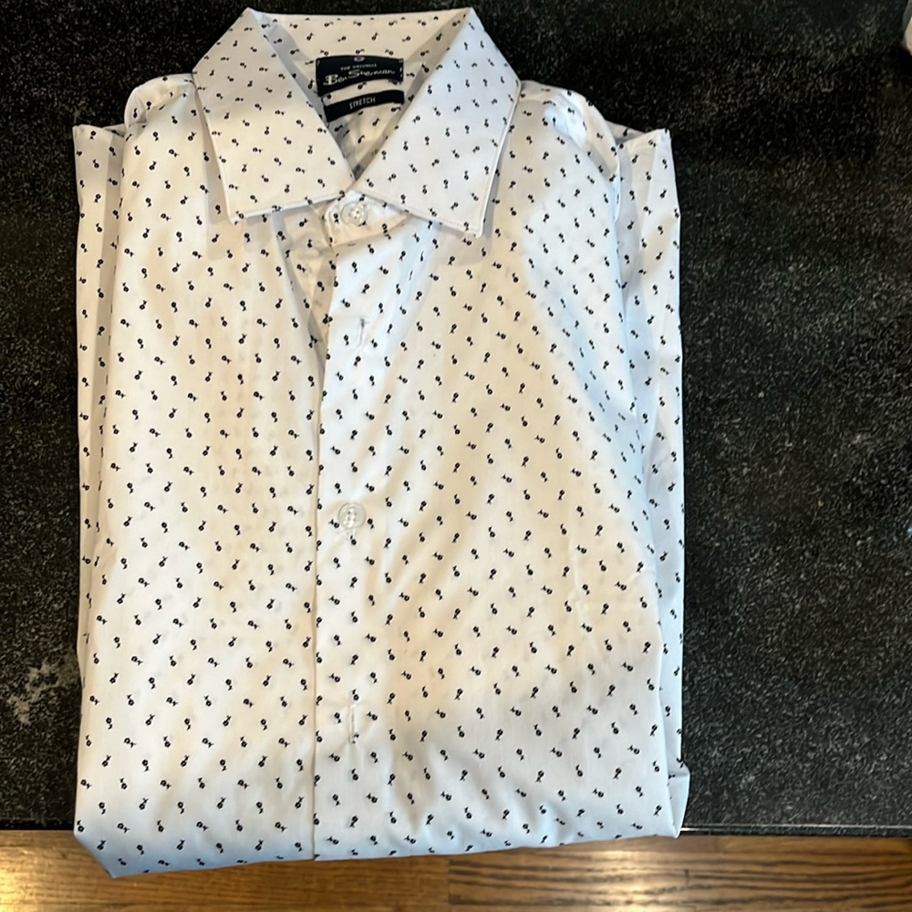 Ben Sherman men’s button-down, slim fit shirt size large